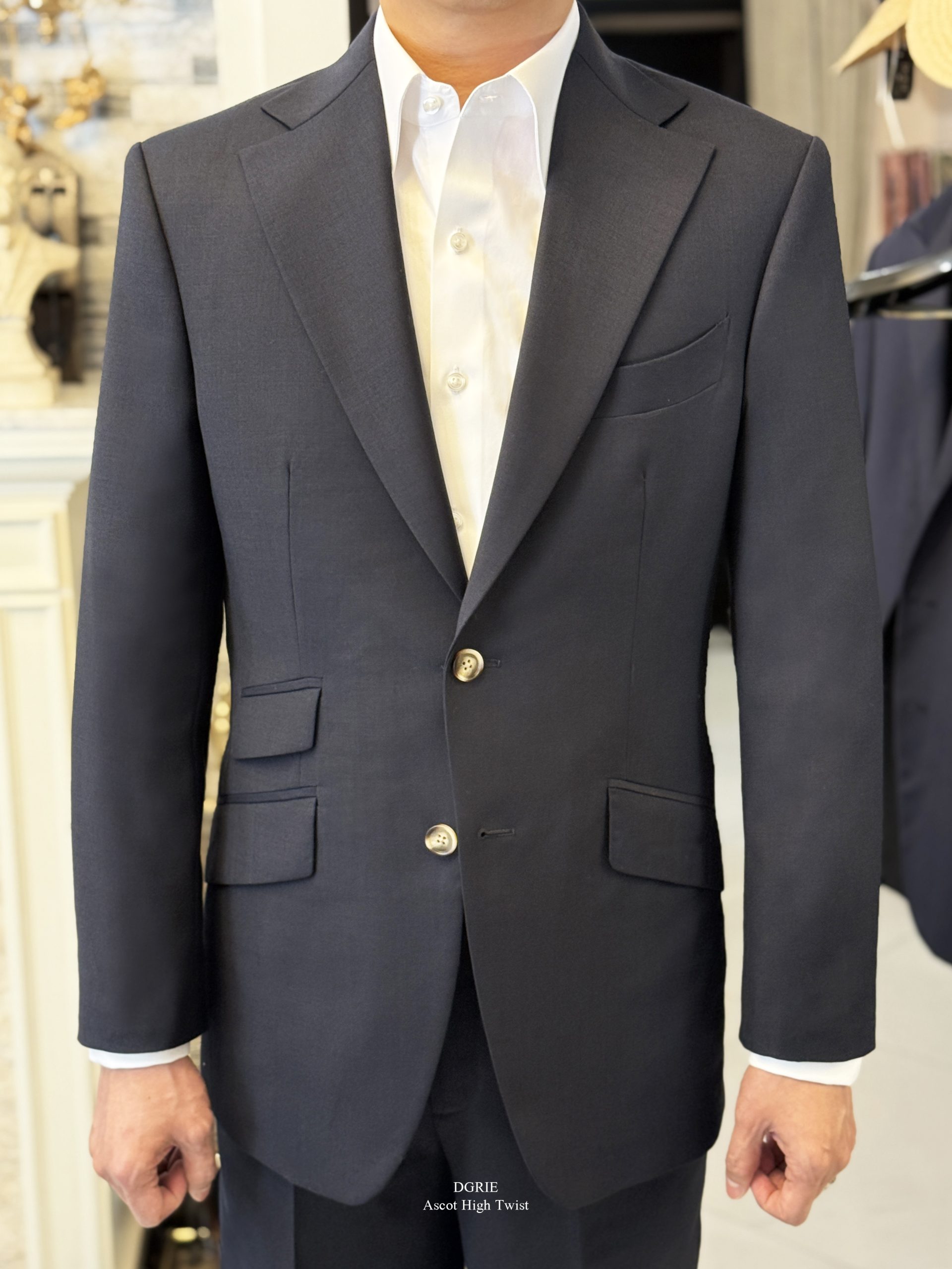 DGRIE - Drapers: Ascot 2-Ply Navy Wool Suits