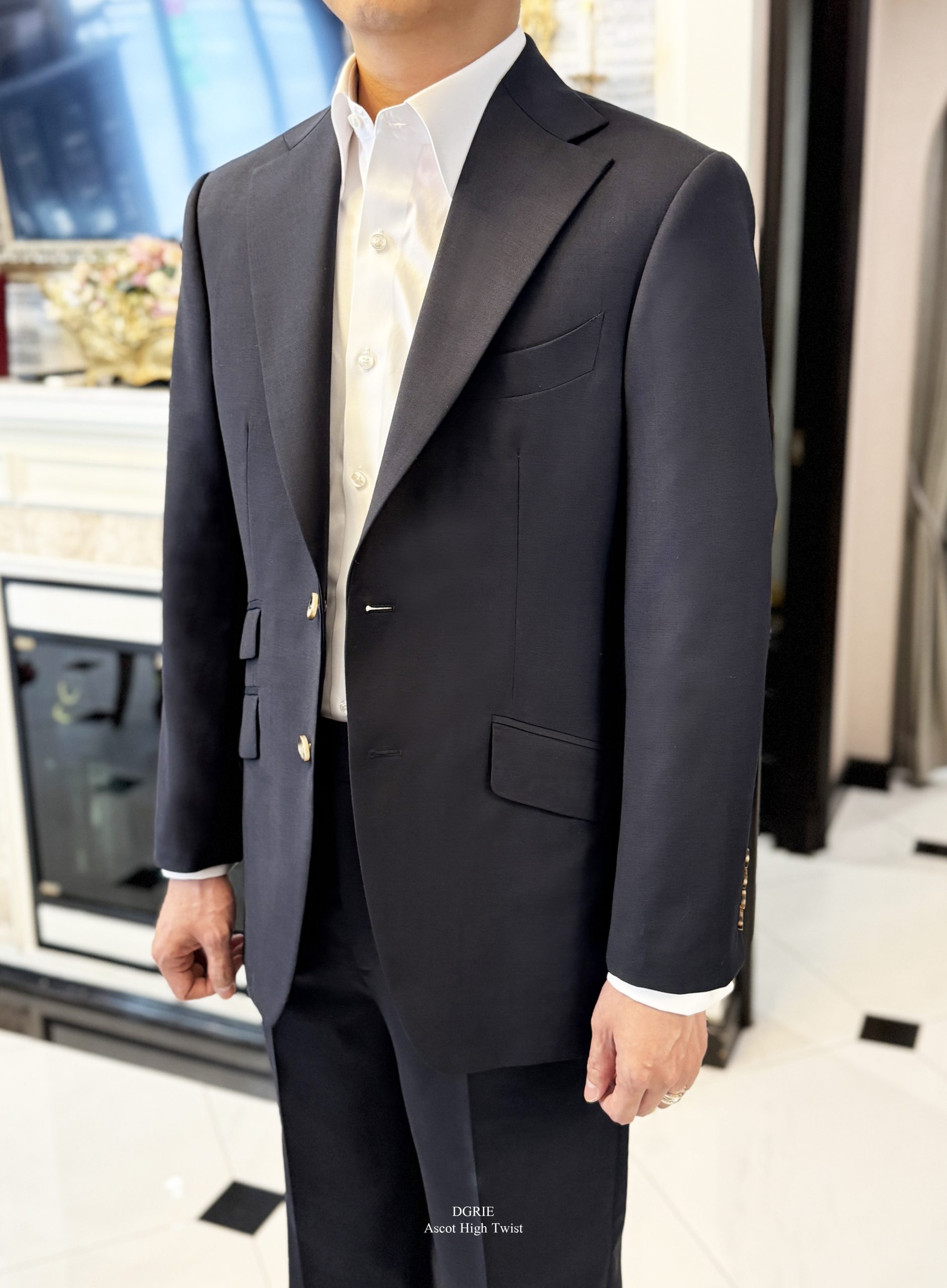 DGRIE - Drapers: Ascot 2-Ply Navy Wool Suits