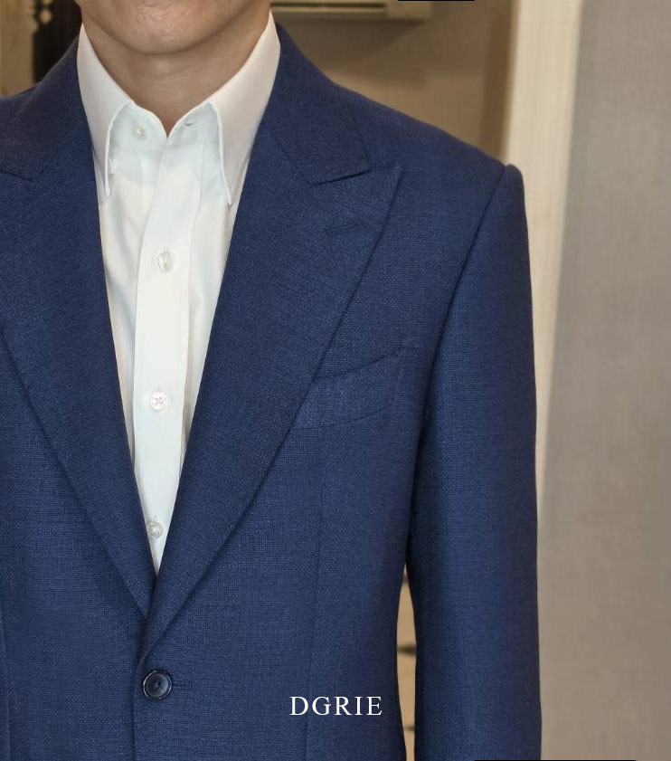DGRIE - ตัดสูท Navy Hopsack Wool Suit 5 DGRIE - ตัดสูท Navy Hopsack Wool Suit