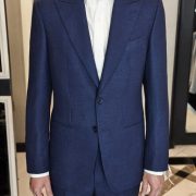 DGRIE - ตัดสูท Navy Hopsack Wool Suit