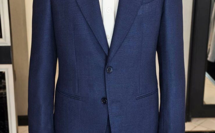 DGRIE - ตัดสูท Navy Hopsack Wool Suit