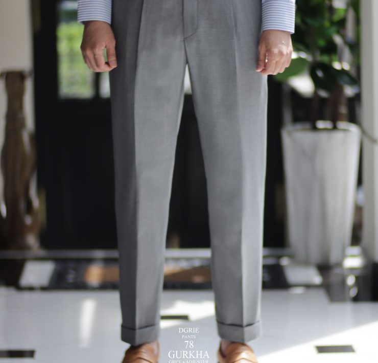 DGRIE PANTS 78 - ตัดกางเกง Classic Grey Gurkha PANTS