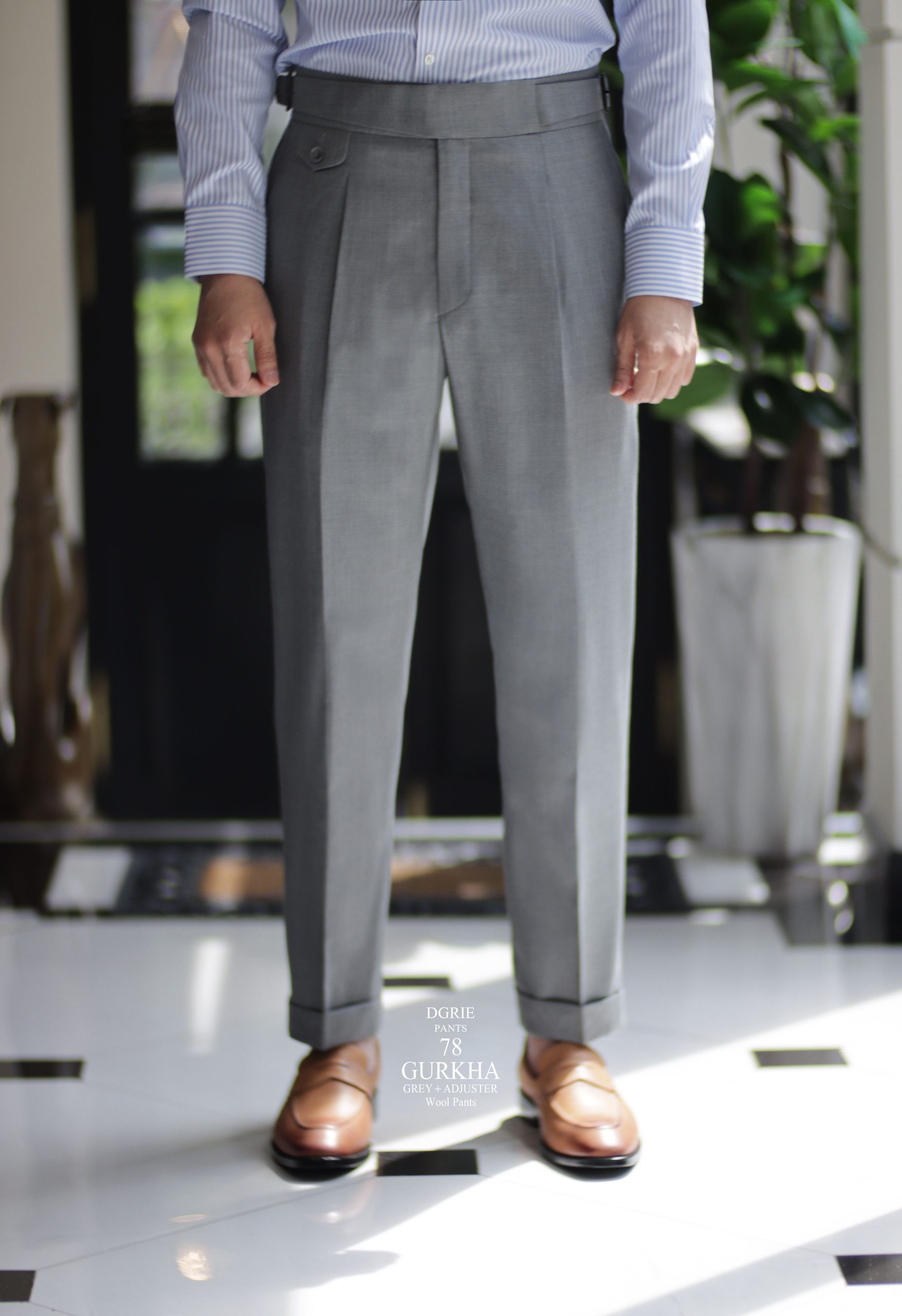 DGRIE PANTS 78 - ตัดกางเกง Classic Grey Gurkha PANTS 3 DGRIE PANTS 78 - ตัดกางเกง Classic Grey Gurkha PANTS