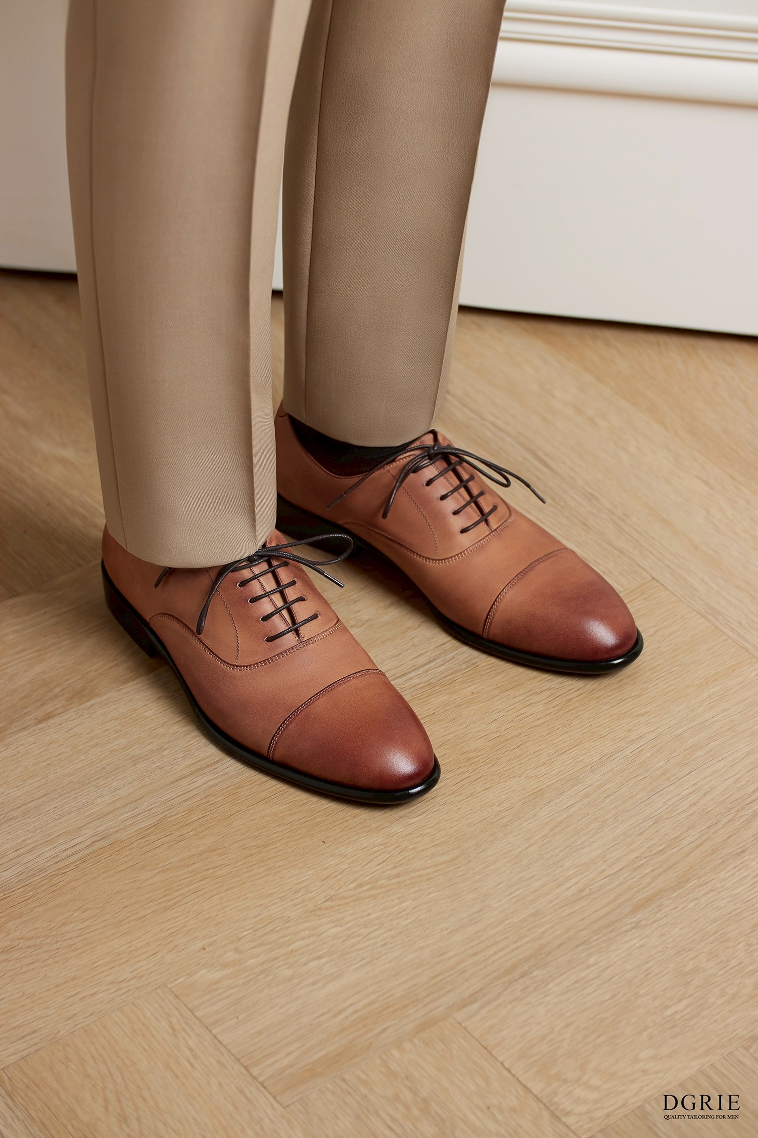 Veg Tan Round Cap Toe Oxford Shoes 15 Veg Tan Round Cap Toe Oxford Shoes