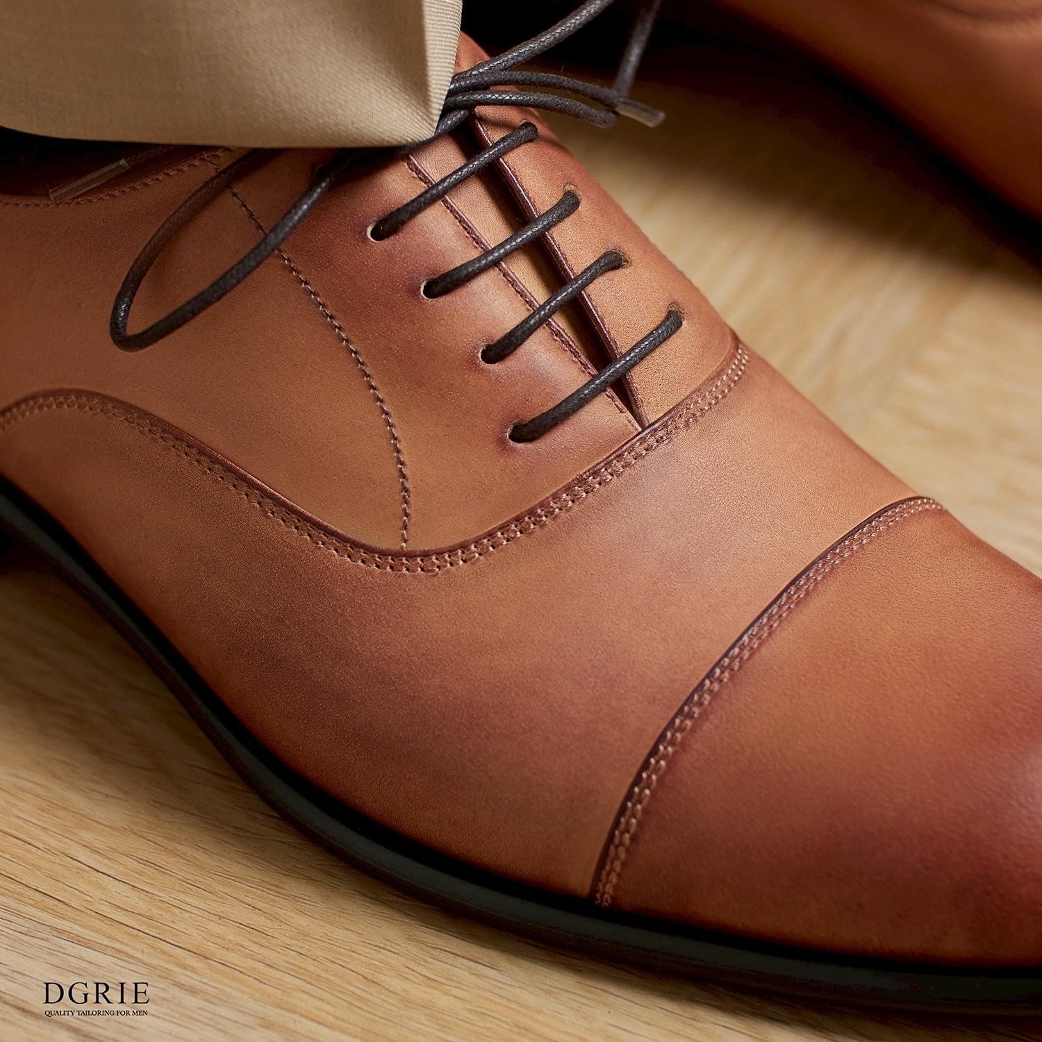 Veg Tan Round Cap Toe Oxford Shoes 16 Veg Tan Round Cap Toe Oxford Shoes