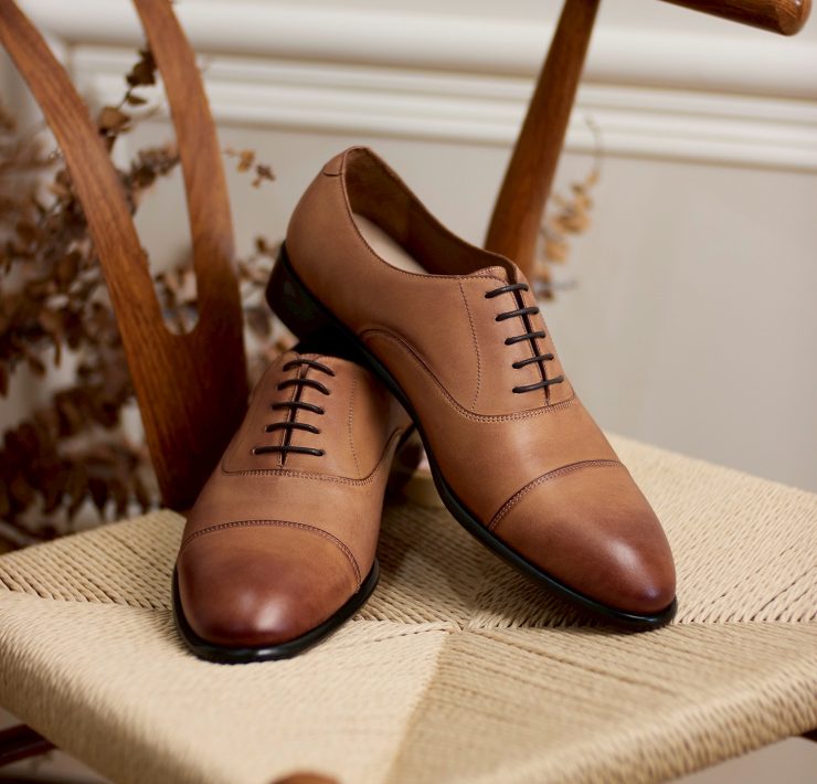 Veg Tan Round Cap Toe Oxford Shoes 4 Veg Tan Round Cap Toe Oxford Shoes