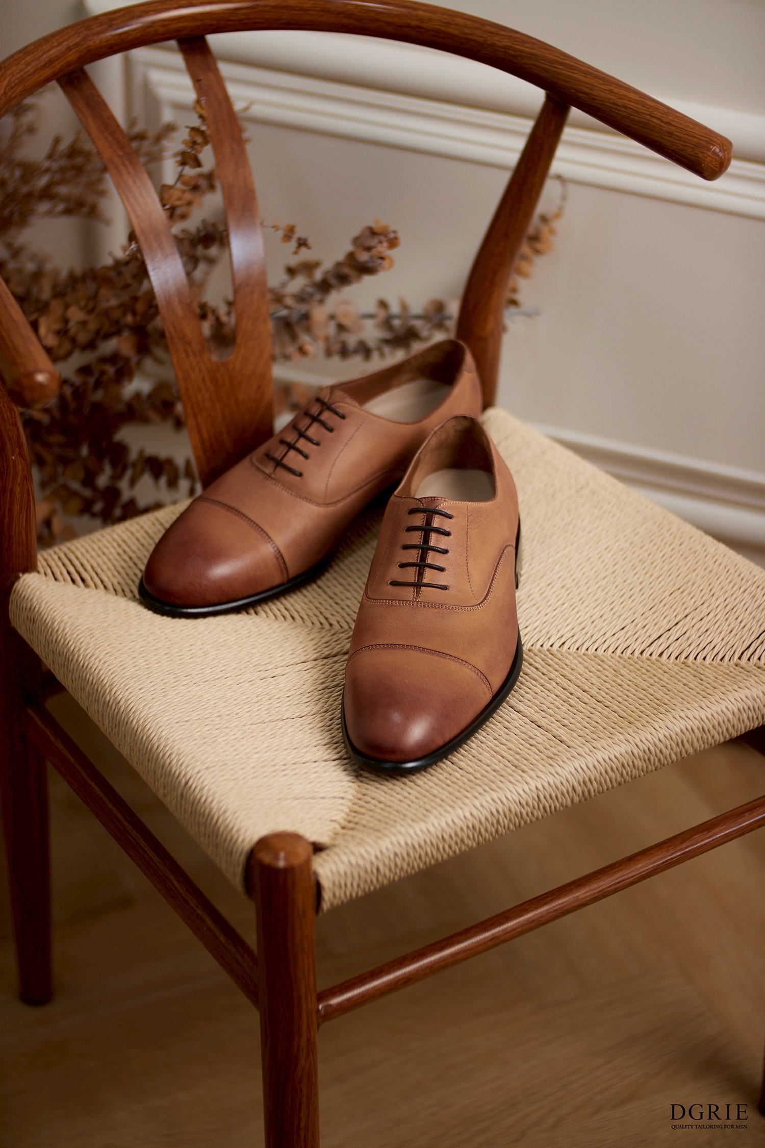 Veg Tan Round Cap Toe Oxford Shoes 12 Veg Tan Round Cap Toe Oxford Shoes