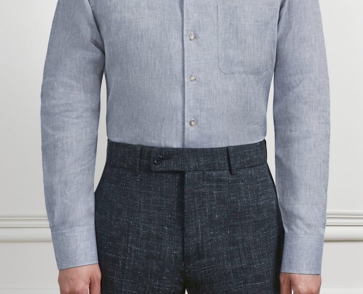 The Amalfi Coast One-Piece Collar Tencel Linen Shirt