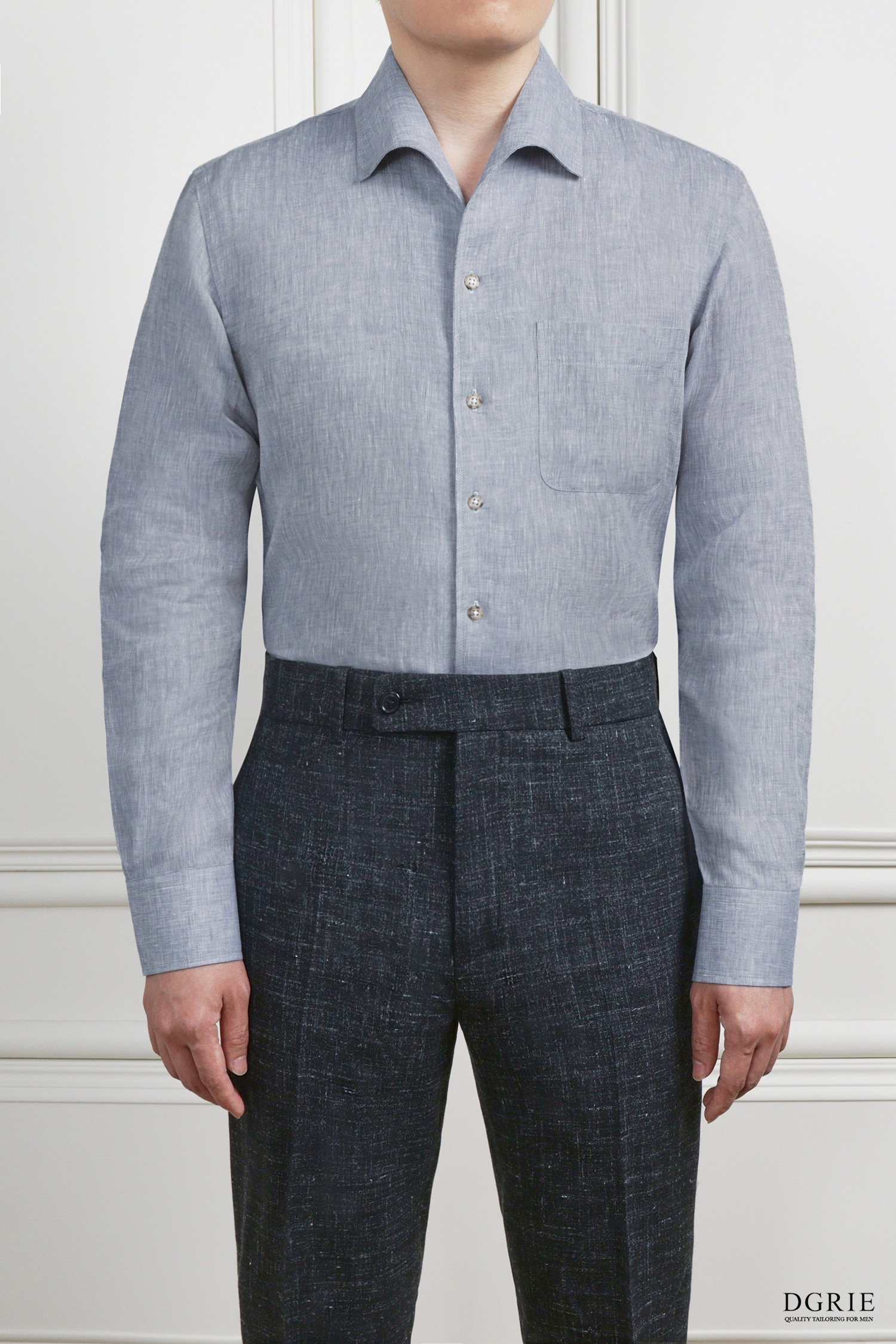 The Amalfi Coast One-Piece Collar Tencel Linen Shirt 3 The Amalfi Coast One-Piece Collar Tencel Linen Shirt