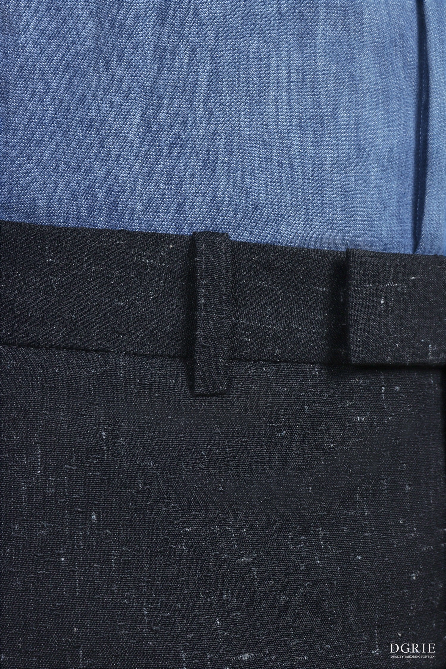 Black Blend Wool & Linen Pants - DGRIE 7 Black Blend Wool & Linen Pants - DGRIE