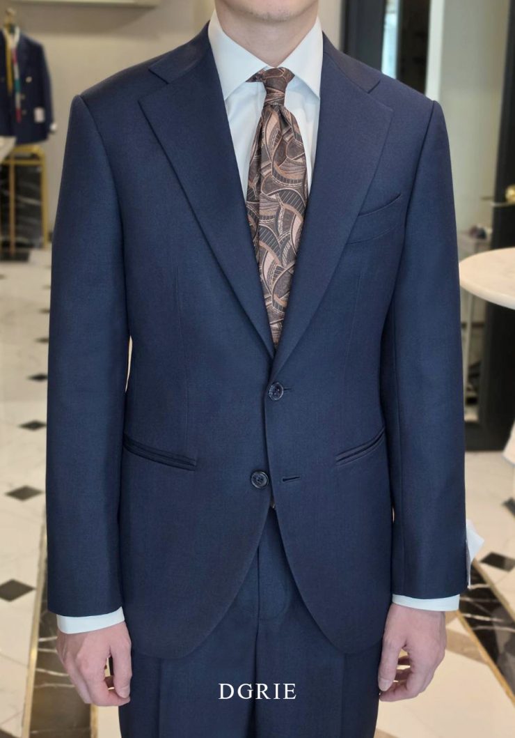 DGRIE Classic Navy Notch Lapel Suits 6 DGRIE Classic Navy Notch Lapel Suits