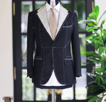 DGRIE Fitting Black Full Canvas Suits