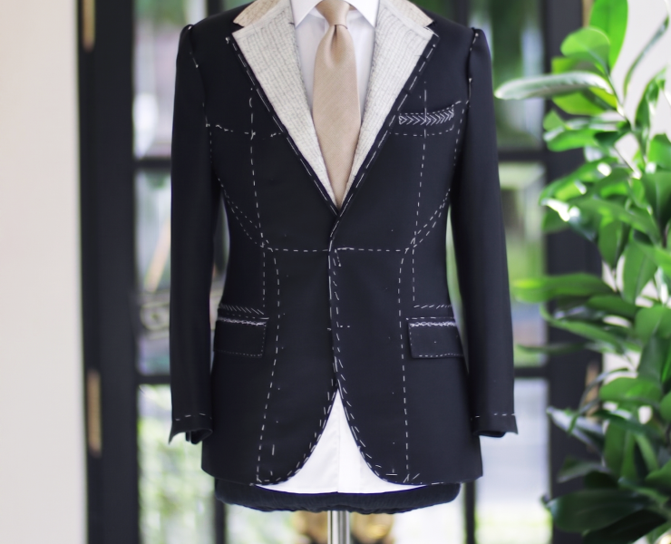DGRIE Fitting Black Full Canvas Suits