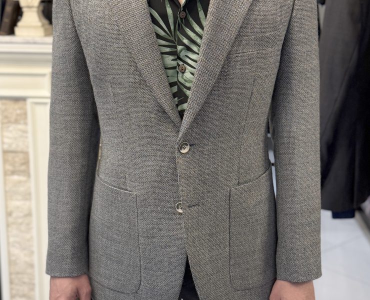 ตัดสูท DGRIE Smart Casual Grey Flannel Tweed Jacket