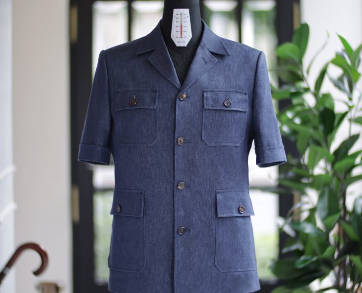 DGRIE Short-sleeved safari jacket - Loro Piana 31 DGRIE Short-sleeved safari jacket - Loro Piana