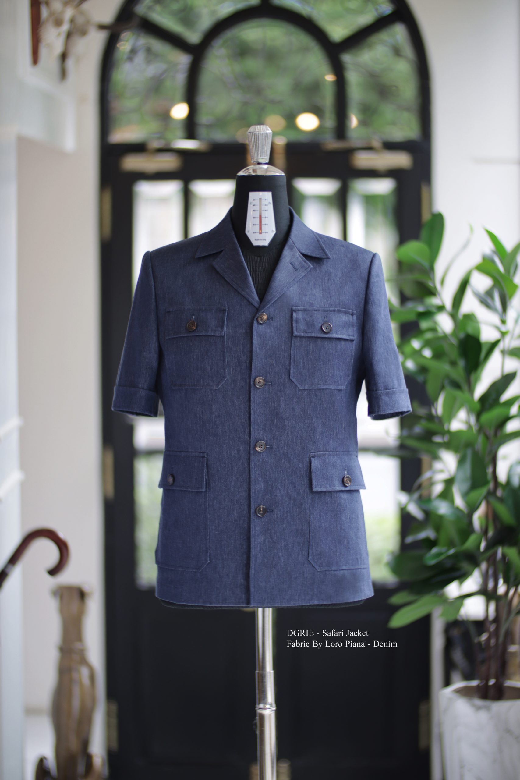 DGRIE Short-sleeved safari jacket - Loro Piana 3 DGRIE Short-sleeved safari jacket - Loro Piana