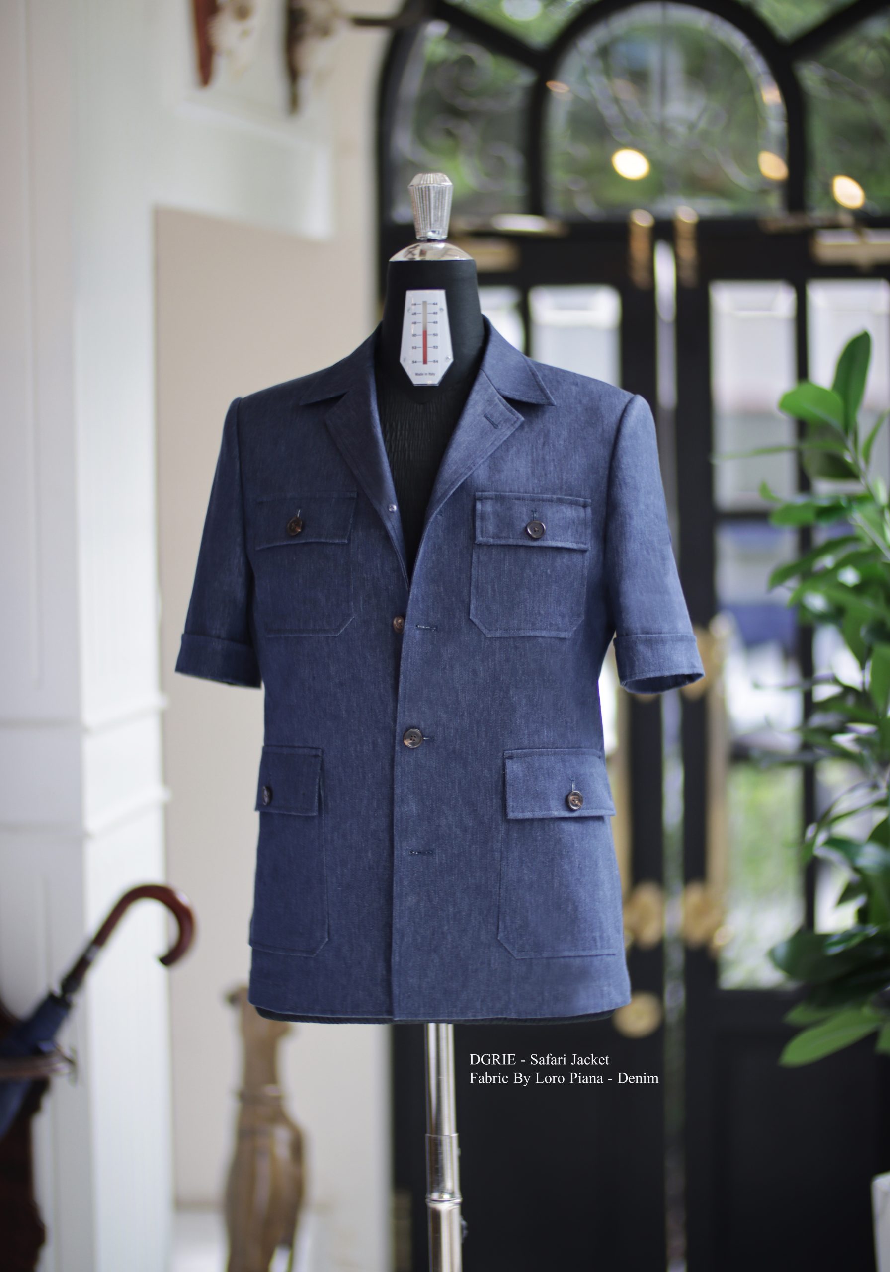 DGRIE Short-sleeved safari jacket - Loro Piana 5 DGRIE Short-sleeved safari jacket - Loro Piana