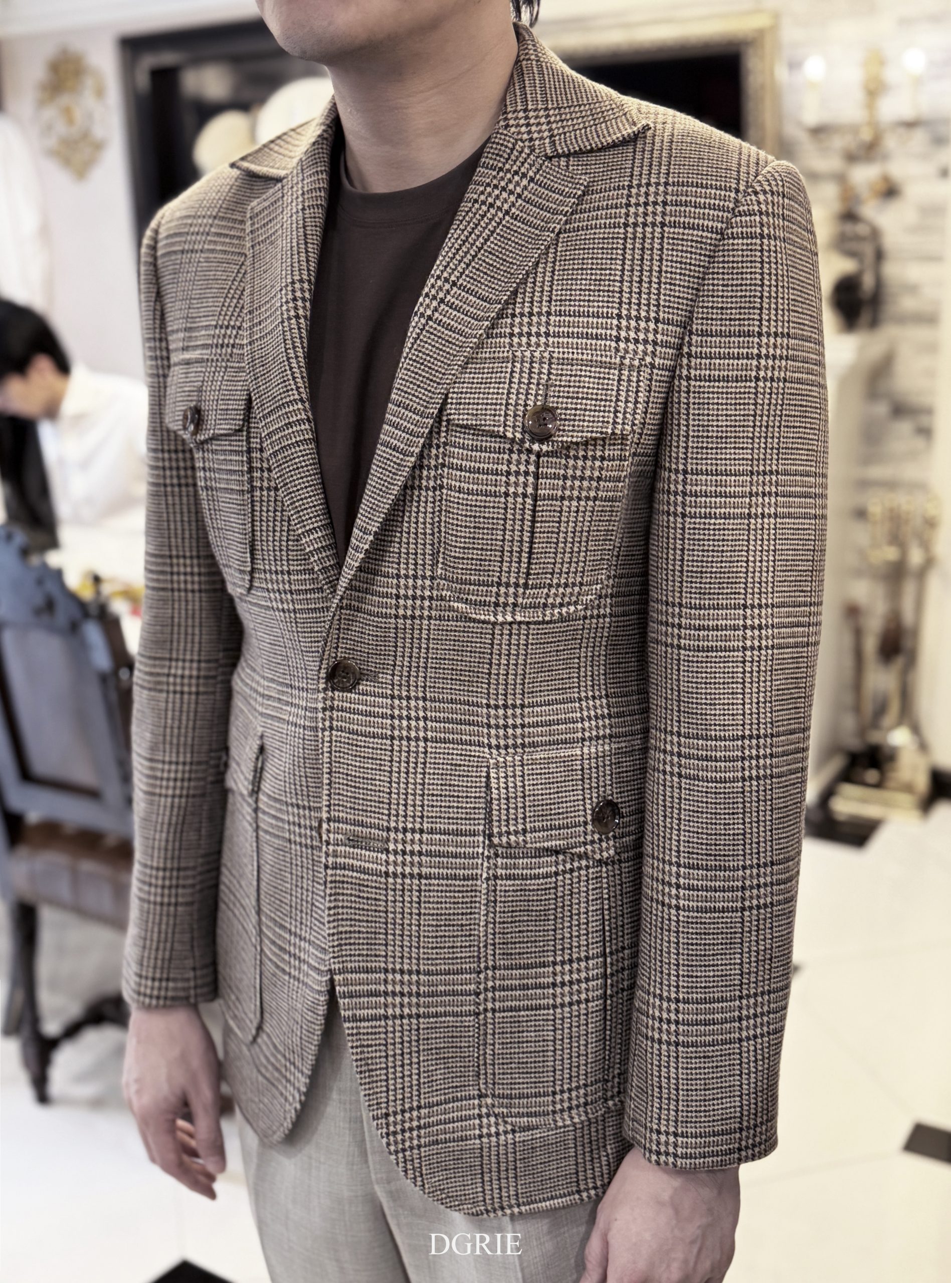 The Earth Tone Glen Check Safari Blazer 6 The Earth Tone Glen Check Safari Blazer