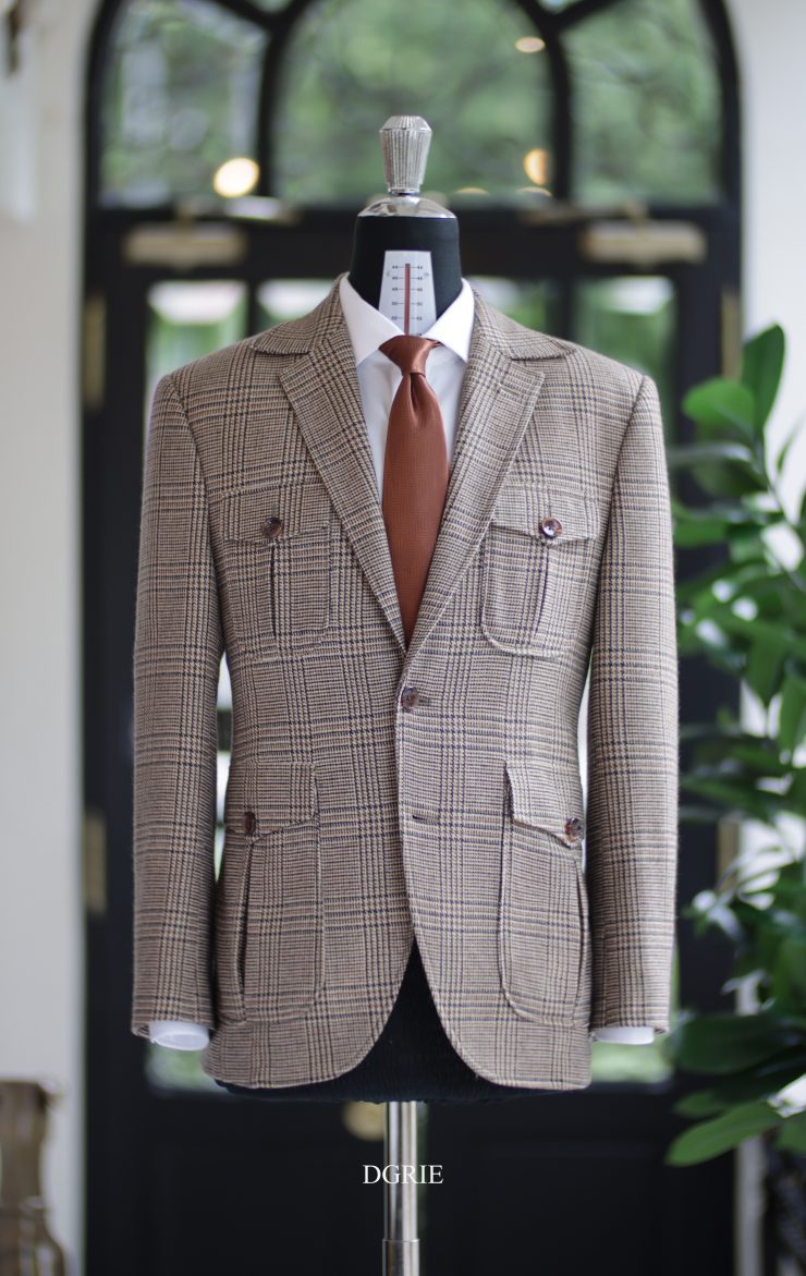 The Earth Tone Glen Check Safari Blazer 1 The Earth Tone Glen Check Safari Blazer