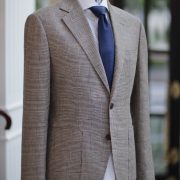 DGRIE – Baird McNutt Natural Brown Prince of Wales Check Suit