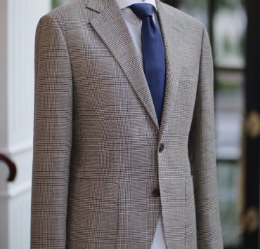 DGRIE – Baird McNutt Natural Brown Prince of Wales Check Suit