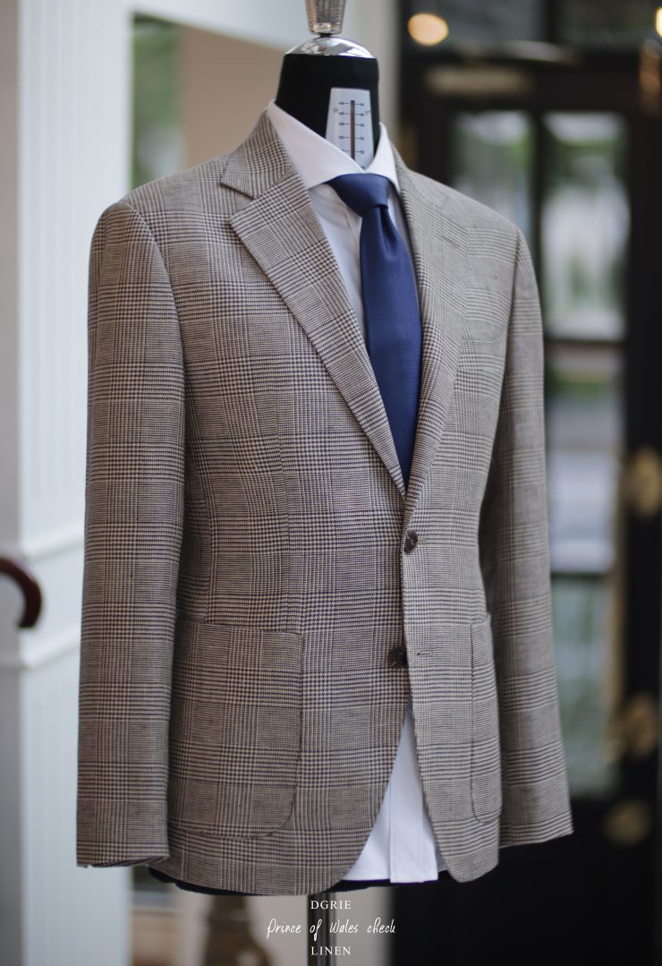 DGRIE – Baird McNutt Natural Brown Prince of Wales Check Suit 1 DGRIE – Baird McNutt Natural Brown Prince of Wales Check Suit