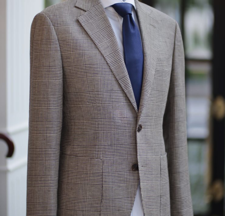DGRIE – Baird McNutt Natural Brown Prince of Wales Check Suit 5 DGRIE – Baird McNutt Natural Brown Prince of Wales Check Suit
