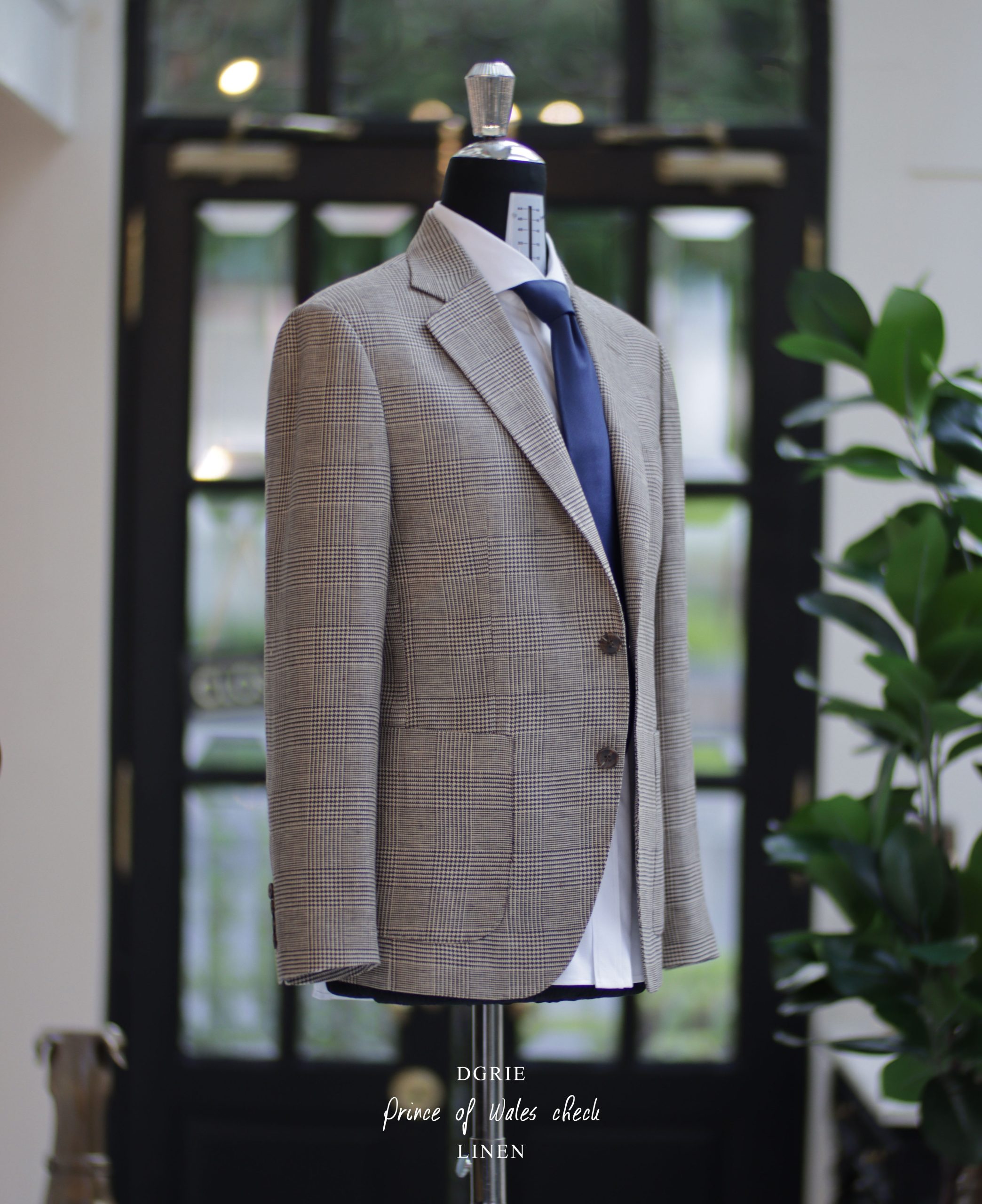 DGRIE – Baird McNutt Natural Brown Prince of Wales Check Suit 5 DGRIE – Baird McNutt Natural Brown Prince of Wales Check Suit