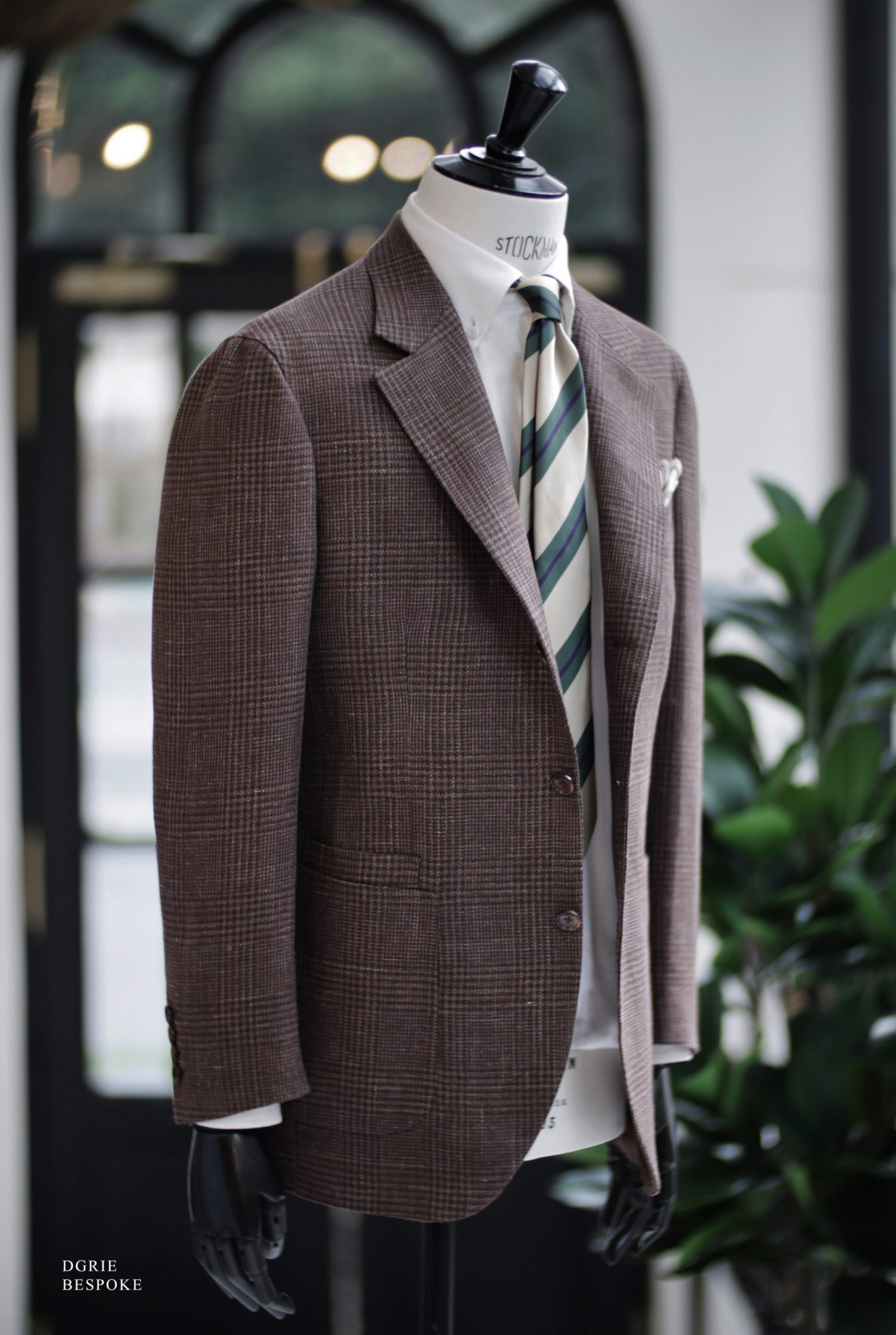 ตัดสูท Baird McNutt Natural Brown Prince of Wales Check Suit 4 ตัดสูท Baird McNutt Natural Brown Prince of Wales Check Suit