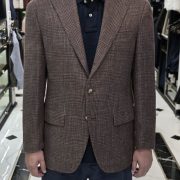 ตัดสูท Baird McNutt Natural Brown Prince of Wales Check Suit