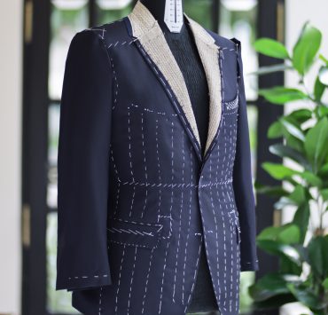 ตัดสูทหางม้า DGRIE Fitting - Navy Blue Full Canvas Suit