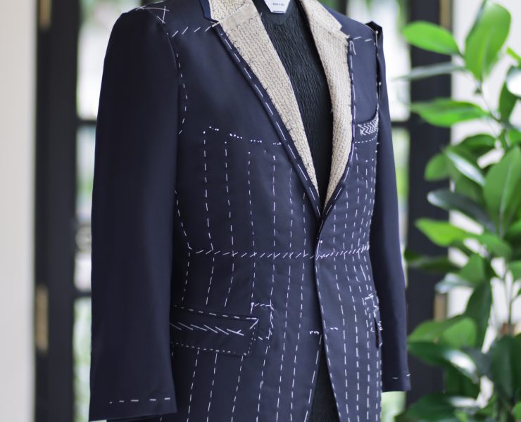 ตัดสูทหางม้า DGRIE Fitting - Navy Blue Full Canvas Suit