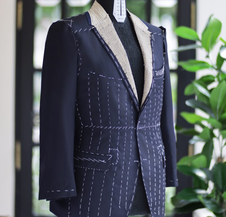 ตัดสูทหางม้า DGRIE Fitting - Navy Blue Full Canvas Suit 4 ตัดสูทหางม้า DGRIE Fitting - Navy Blue Full Canvas Suit