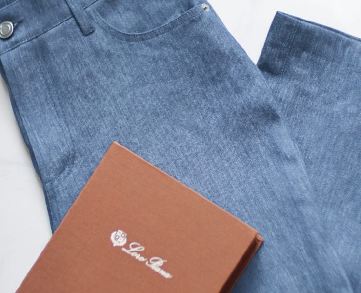 DGRIE PANTS 80 – Light Blue Loro Piana Denim Pants
