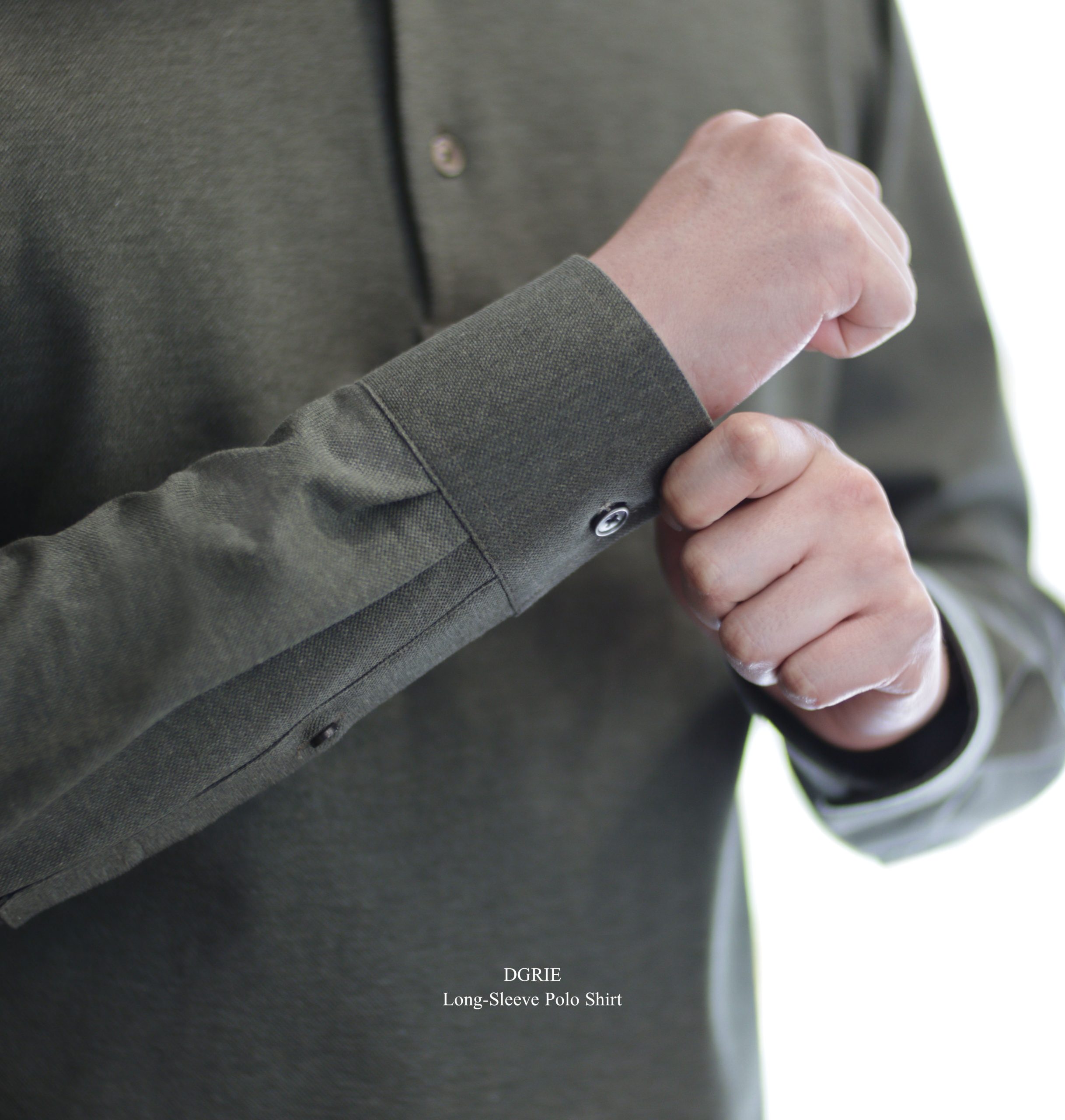 DGRIE - Long-Sleeve Polo Shirt - เสื้อโปโลแขนยาว 5 DGRIE - Long-Sleeve Polo Shirt - เสื้อโปโลแขนยาว