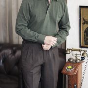 DGRIE - Long-Sleeve Polo Shirt - เสื้อโปโลแขนยาว