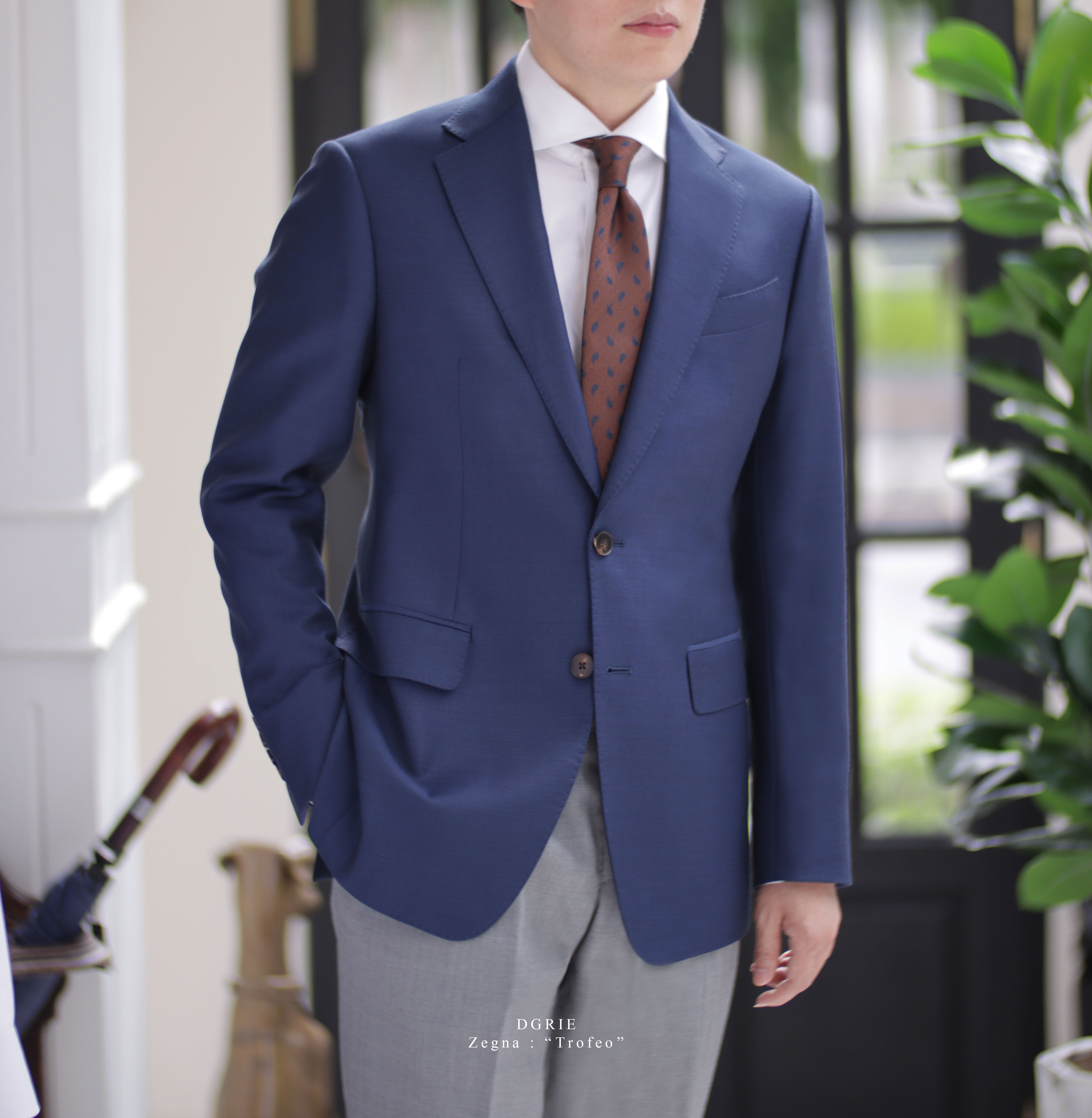 DGRIE - ร้านตัดสูท Navy Zegna Trofeo Jacket Suit 18 DGRIE - ร้านตัดสูท Navy Zegna Trofeo Jacket Suit