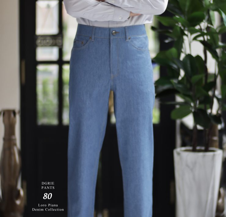 DGRIE PANTS 80 – Light Blue Loro Piana Denim Pants 20 DGRIE PANTS 80 – Light Blue Loro Piana Denim Pants