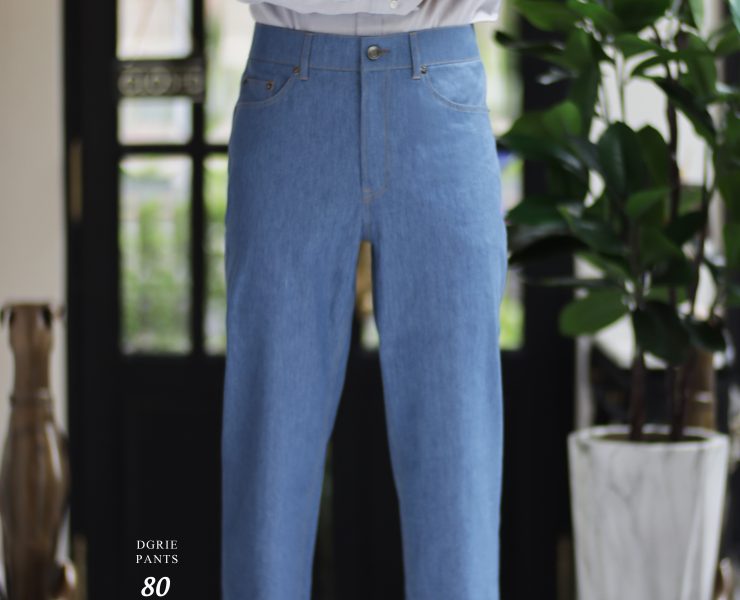 DGRIE PANTS 80 – Light Blue Loro Piana Denim Pants