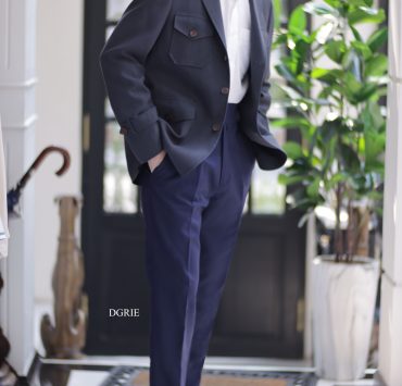 DGRIE Solbiati – Art Du Lin Safari Jacket & DGRIE Suede Tassel-Less Loafers
