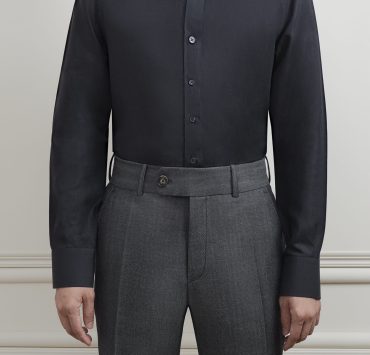 The Noble Black Tencel Button-down Collar Shirt - DGRIE