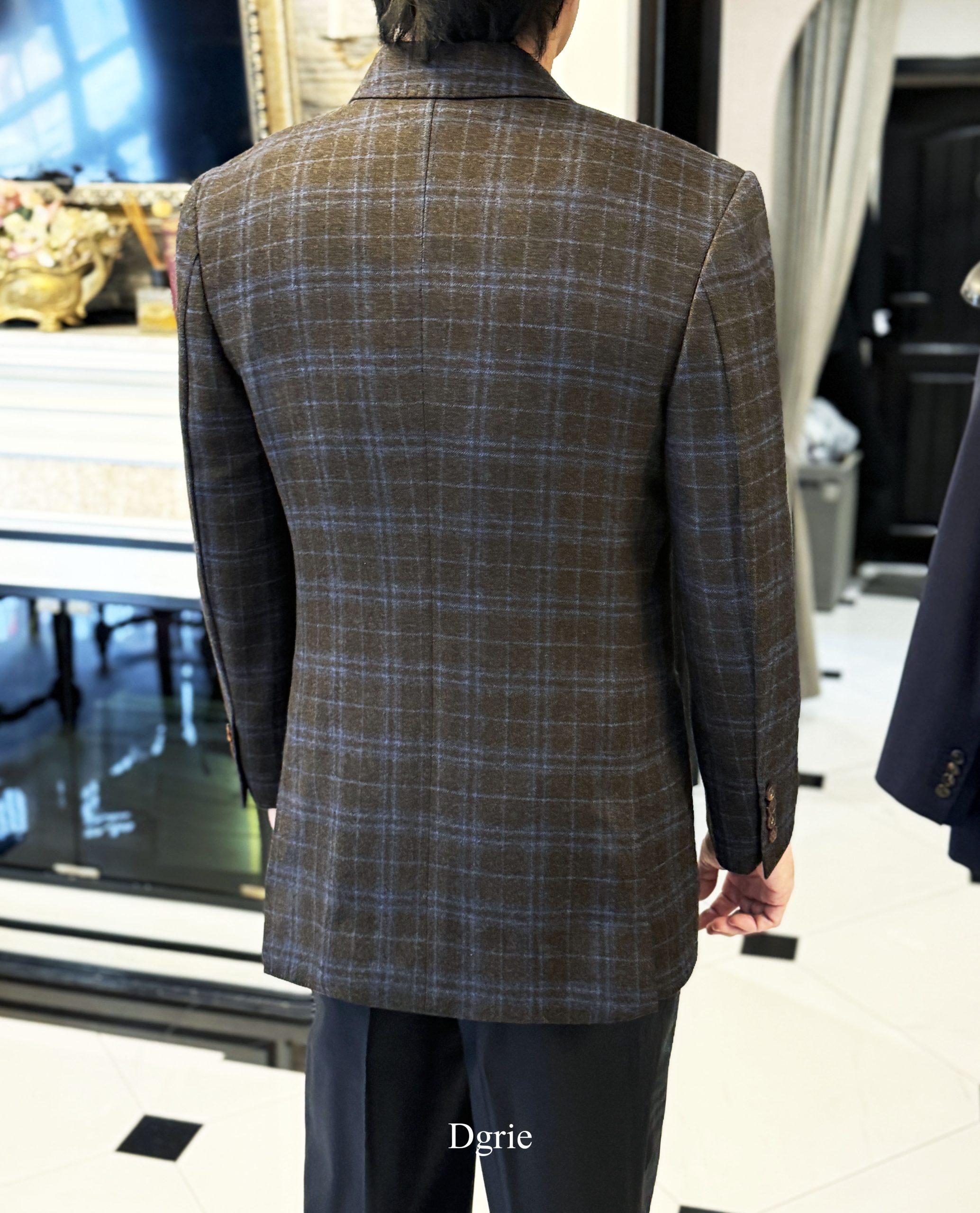 ตัดสูท The Classic Check Flannel Double-Breasted Suit 6 ตัดสูท The Classic Check Flannel Double-Breasted Suit