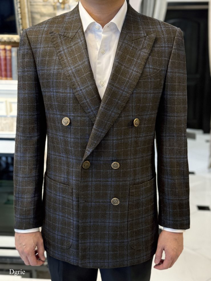ตัดสูท The Classic Check Flannel Double-Breasted Suit
