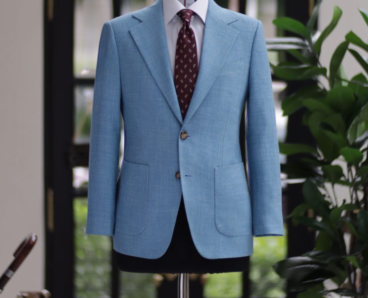 ตัดสูท The Essence of Summer Elegance: Wool Silk Linen by Hardy Minnis