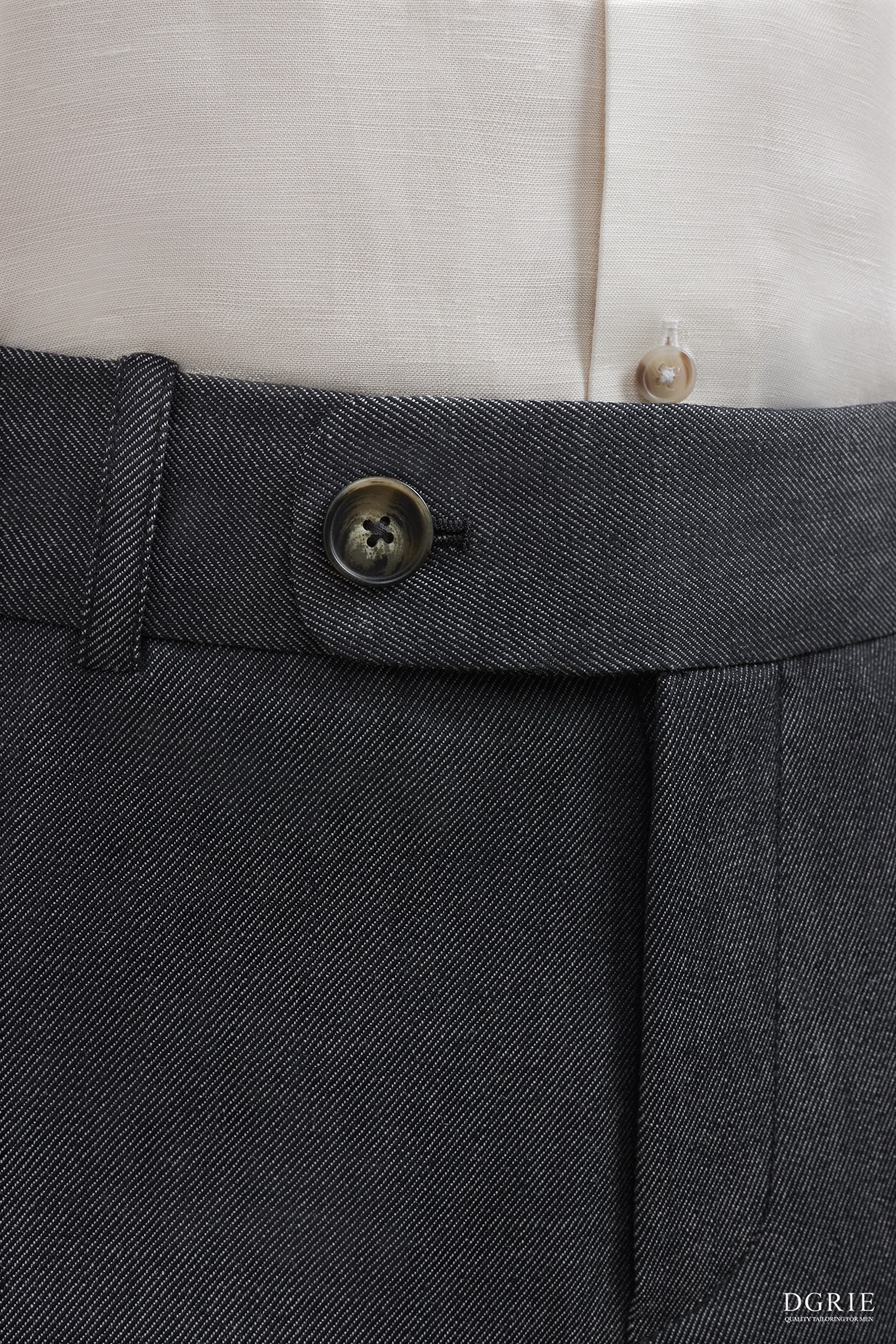 กางเกงยีนส์ The Kurashiki Charcoal Denim Trousers - DGRIE 4 กางเกงยีนส์ The Kurashiki Charcoal Denim Trousers - DGRIE