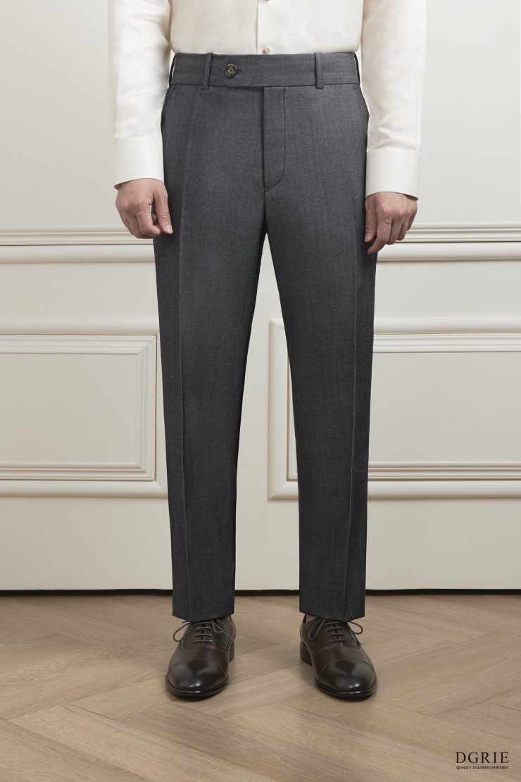 กางเกงยีนส์ The Kurashiki Charcoal Denim Trousers - DGRIE 1 กางเกงยีนส์ The Kurashiki Charcoal Denim Trousers - DGRIE