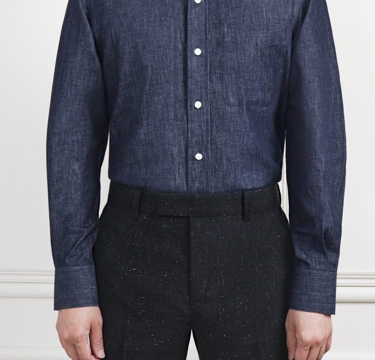 เชิ้ตเดนิม The Sovereign Extreme Curved Deep Indigo Denim Shirt - DGRIE 4 เชิ้ตเดนิม The Sovereign Extreme Curved Deep Indigo Denim Shirt - DGRIE