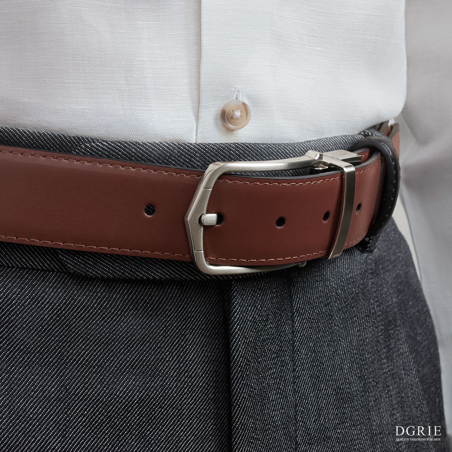 เข็มขัด The Verona Dual-Color Reversible Belt - DGRIE