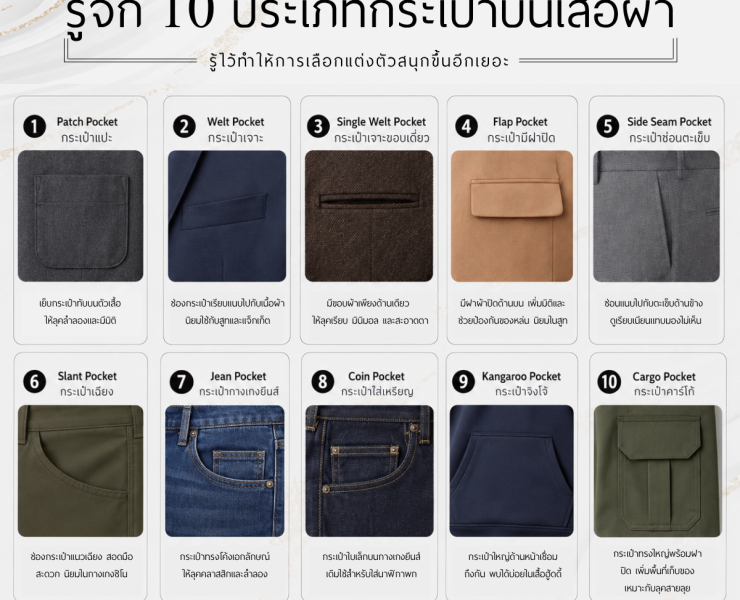 รู้จัก 10 ประเภทกระเป๋าบนเสื้อผ้า 53 รู้จัก 10 ประเภทกระเป๋าบนเสื้อผ้า