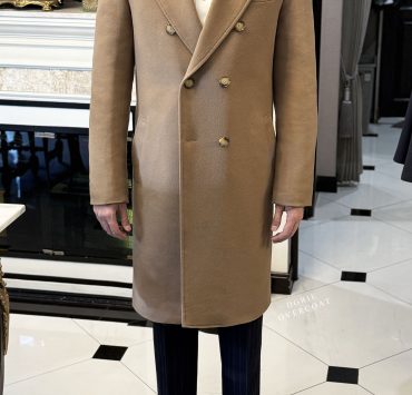 ตัดเสื้อโค้ท DGRIE Bespoke Camel Lambswool Overcoat